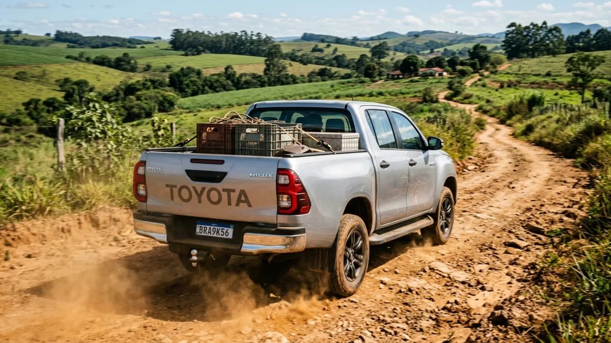 Toyota coloca 204 cv e brutais 50,9 kgfm em picape de R$ 292.790 para carregar a família e encarar qualquer estrada