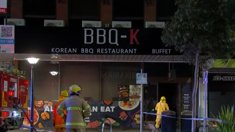 Teen hurt after fire at Melbourne Korean BBQ restaurant