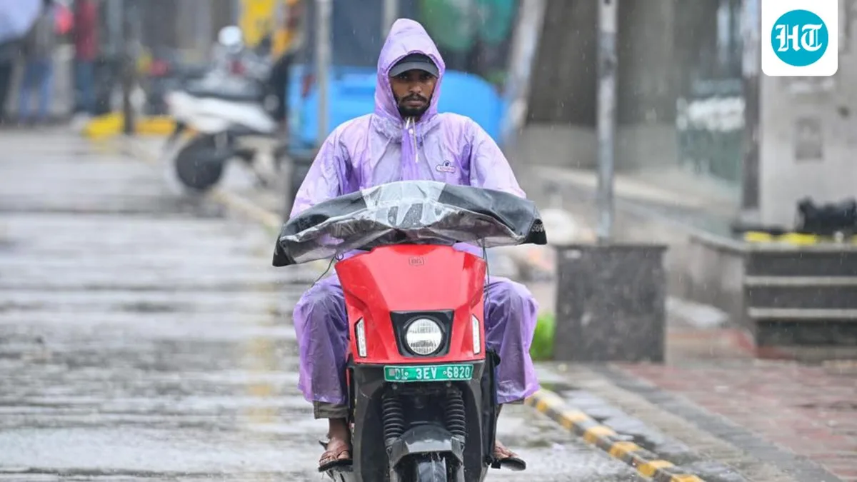 Light to moderate rain likely in Delhi today, temperatures remain above normal