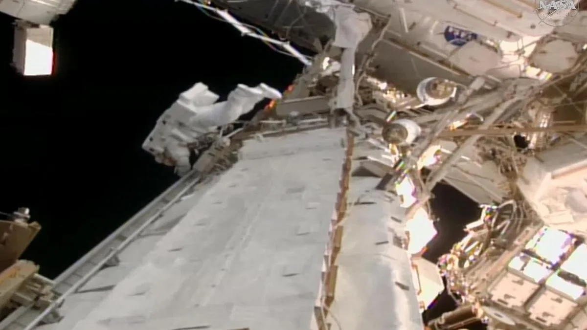 Anil Menon, Sophie Adenot conduct spacewalk outside ISS