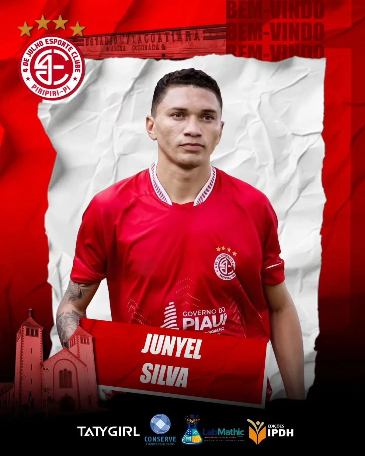 4 de Julho anuncia retorno do meia Juniel, ex-Oratório, para o Piauiense Série B 2026