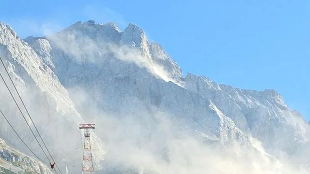Klimawandel: Großer Felssturz an der Zugspitze