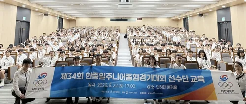 대한체육회, 한중일 주니어 종합경기대회에 선수단 245명 파견