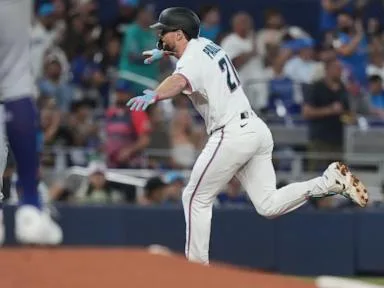 Graham Pauley hits 2-run homer to help Marlins beat Dodgers 4-3 and snap 4-game skid