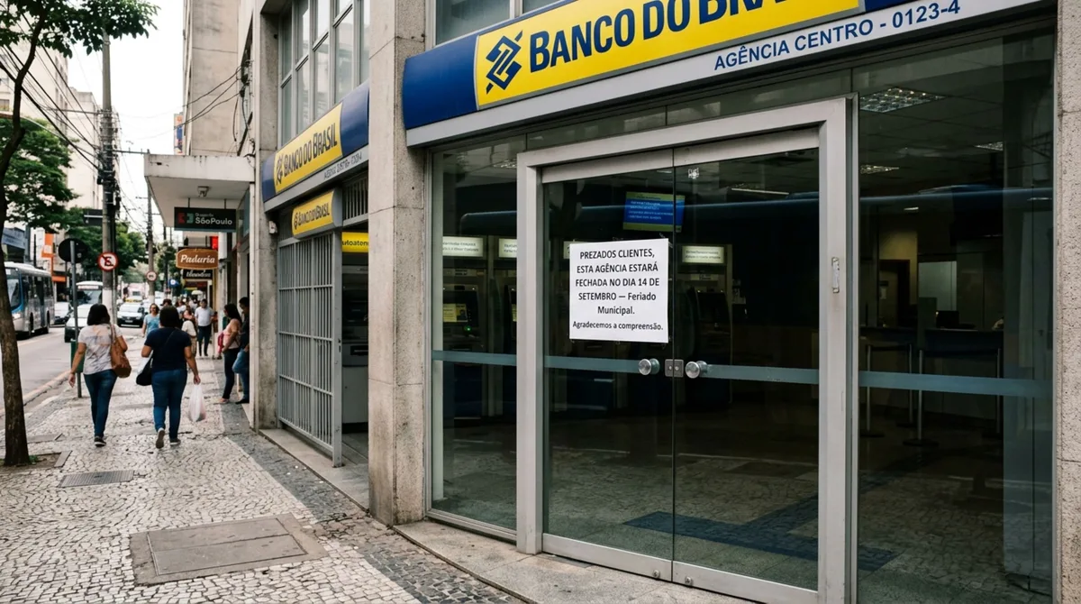 Segunda-feira, bancos estarão fechados