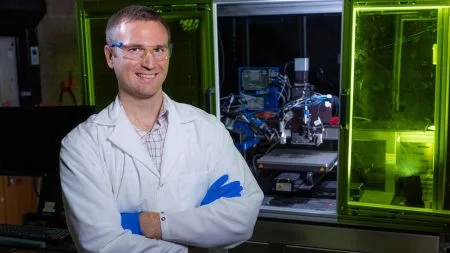 Aerosol-Jet-3D-Drucker druckt elektronische Schaltkreise auf 3D-Objekte