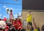 Menina com Constituição em ato do RN é comparada com menino levantando arma
