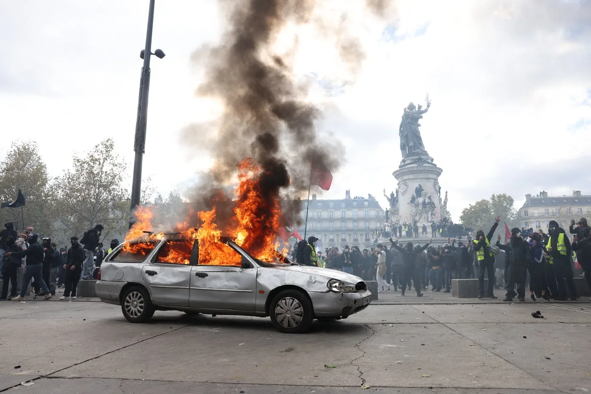 France protests latest: Macron says ‘we all feel anger and shame’ after ‘unprecedented violence’ prompts 2,000 arrests