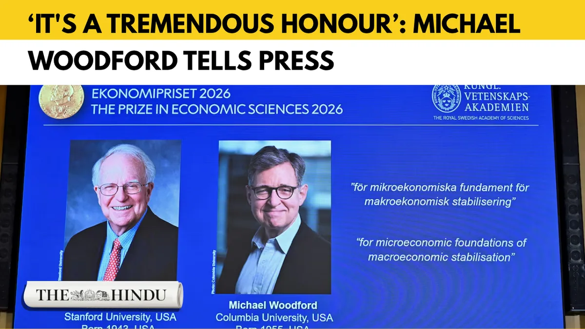 2026 Nobel Economics Prize goes to Robert Hall, Michael Woodford for work on stabilising economies
