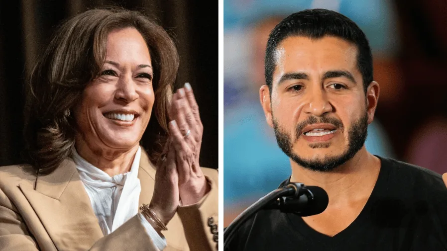 El-Sayed grills reporter for asking about 'flip-flopping' on Harris