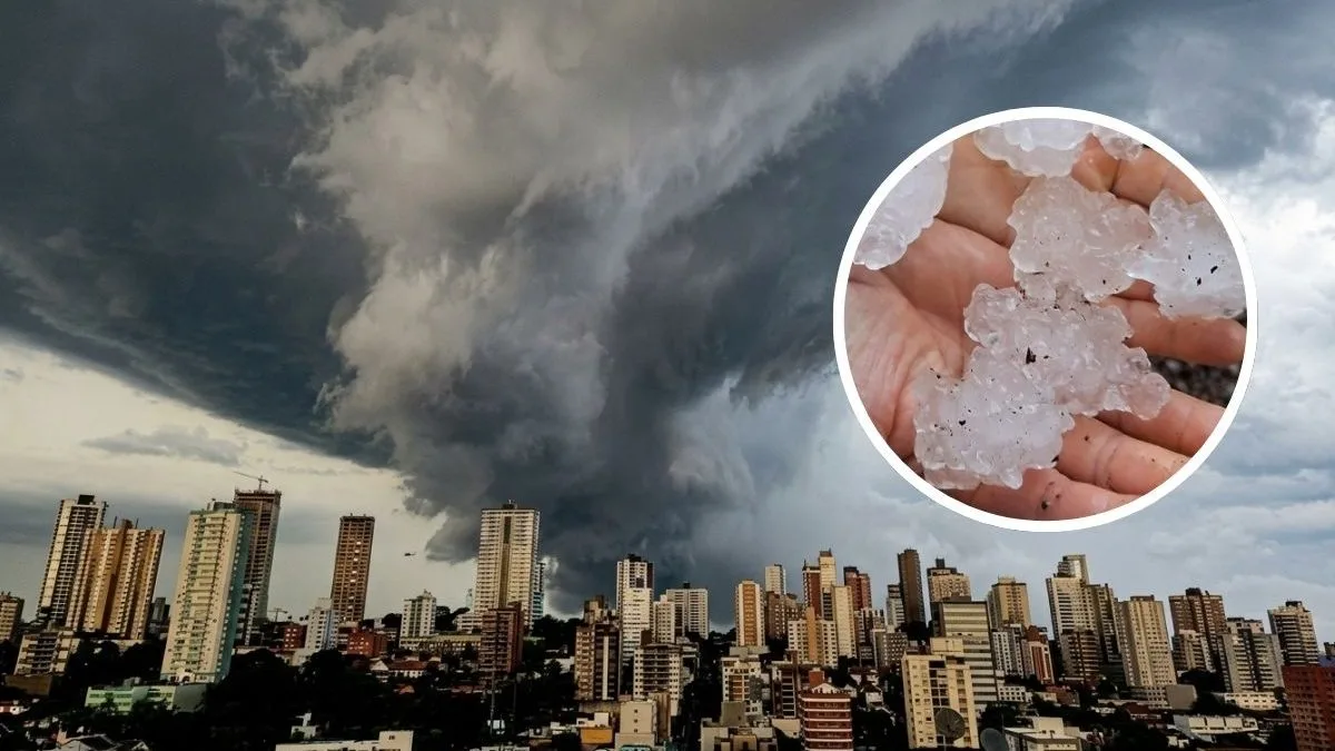 Previsão do tempo: frente fria traz temporais durante o fim de semana e deixa 7 estados sob alerta laranja; chuva pode chegar a 100 mm e há risco de granizo