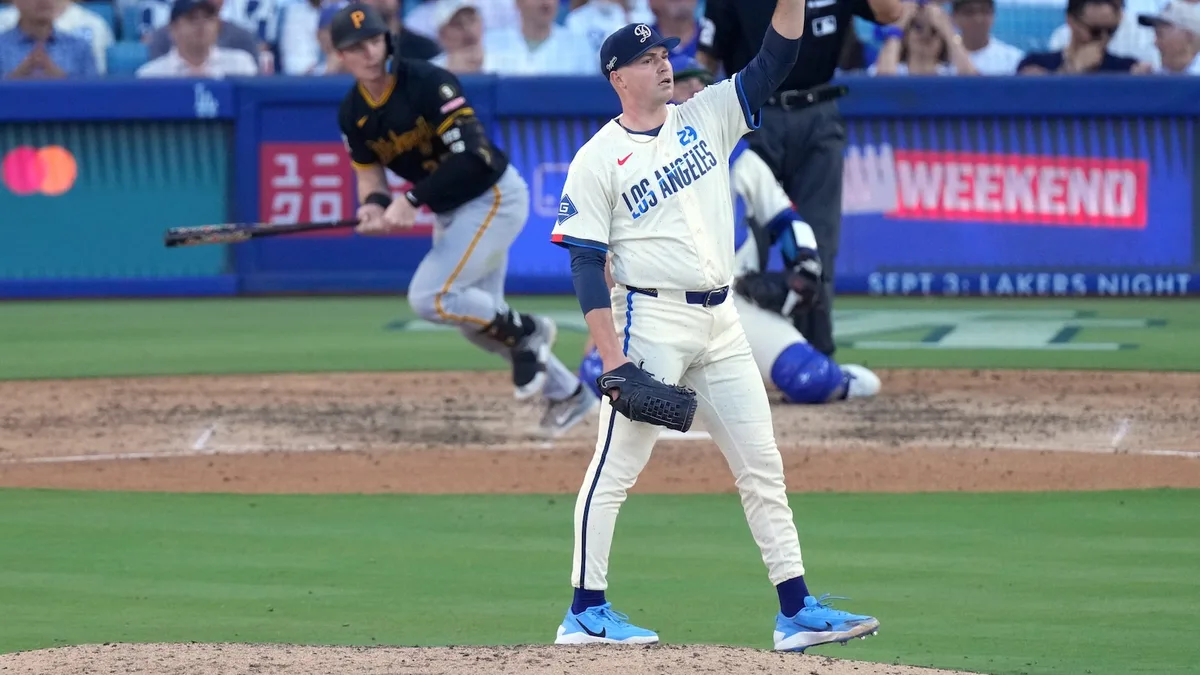 Skubal fans 11 for his first Dodgers win as Los Angeles rallies past the Pirates, 4-3