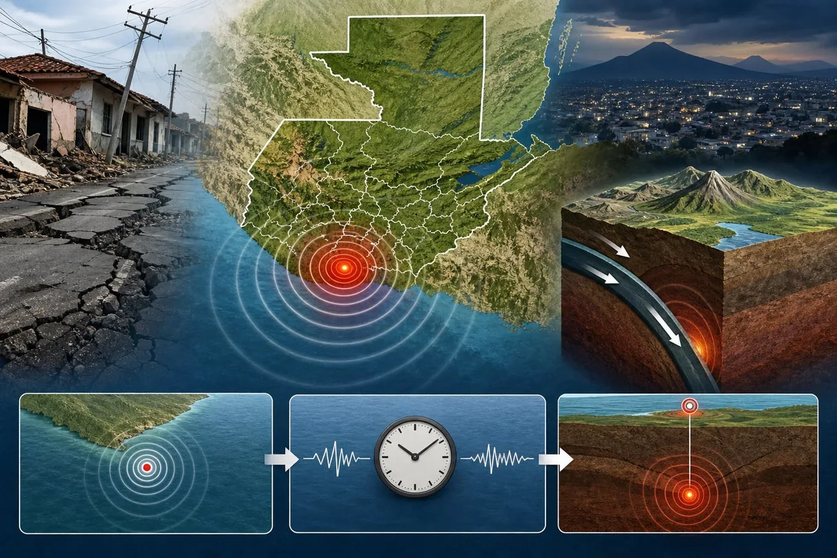 Un sismo de magnitud 5.2 sacude Escuintla y se percibe en distintos puntos de Guatemala