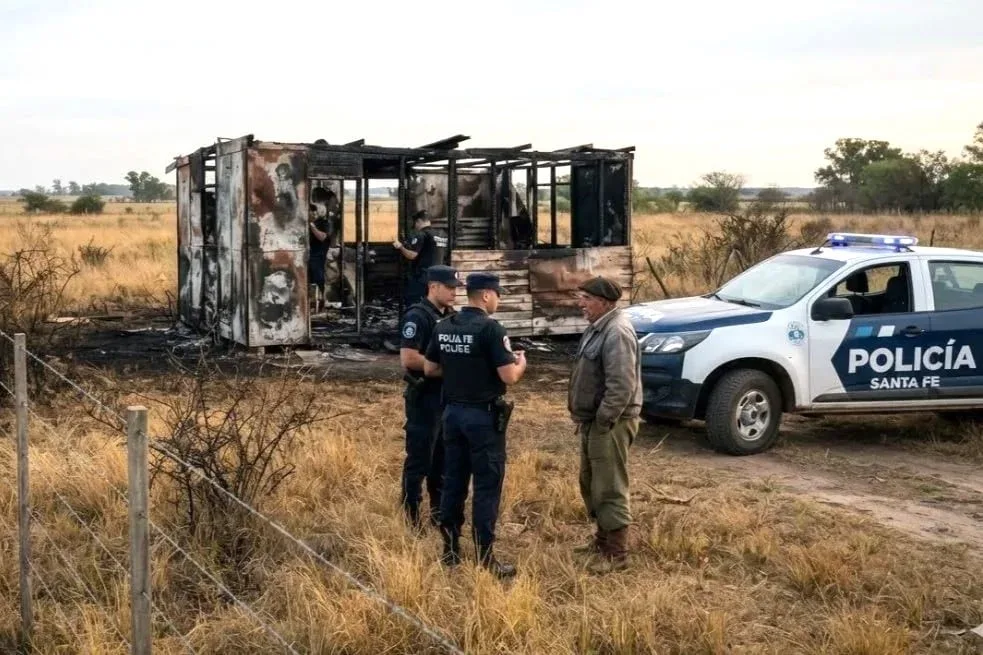 Hallaron a dos trabajadores rurales carbonizados en el interior de una casilla en una estancia