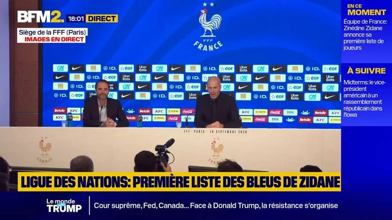 Équipe de France: la première liste des Bleus du nouveau sélectionneur, Zinédine Zidane