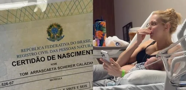 Isa Scherer diz que marido colocou Arrascaeta como nome composto do filho