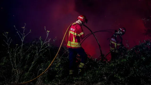 Fogo da Trofa "está dominado", mas deixou "três bombeiros feridos"