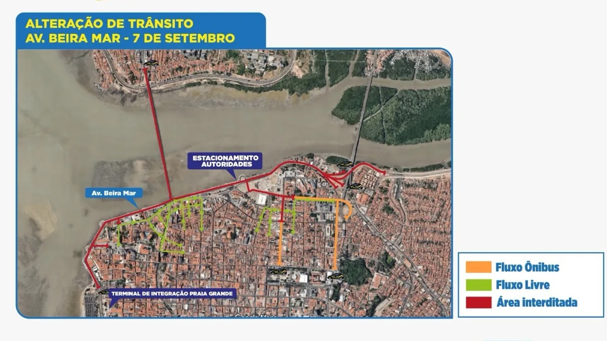 7 de Setembro: veja as mudanças no trânsito para o desfile cívico em São Luís