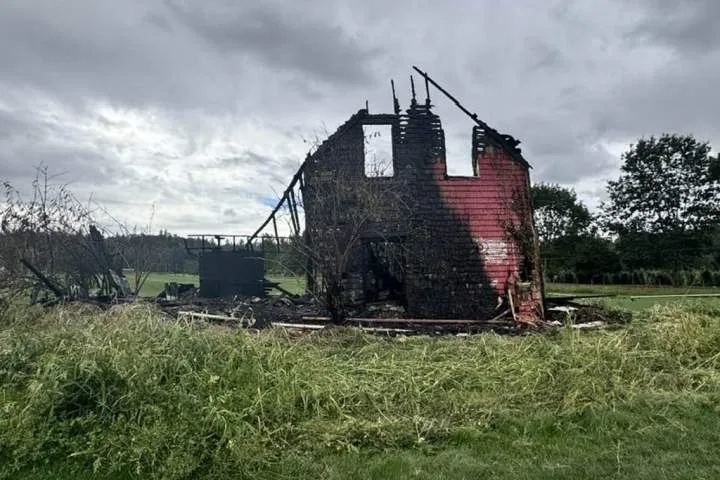 B.C.’s historic Little Red House destroyed by fire