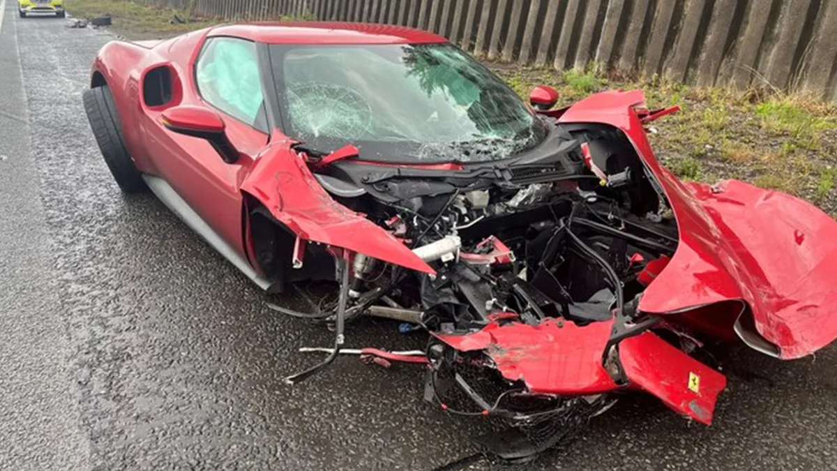 'One less Ferrari': Police issue warning after £260k supercar wrecked