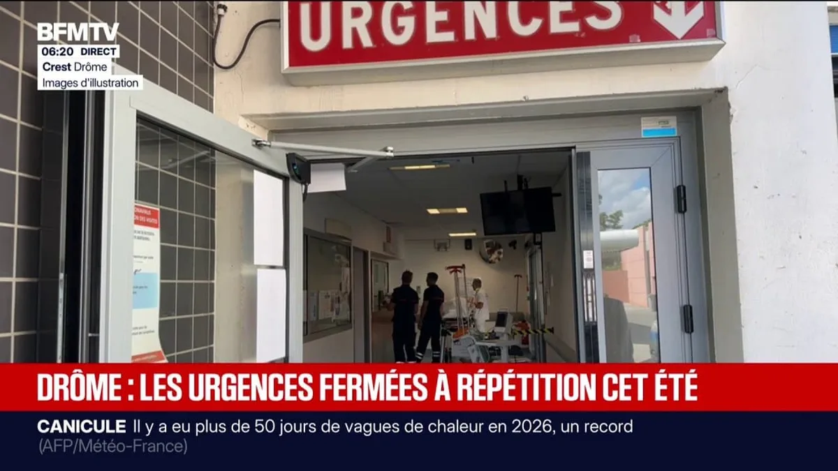 Drôme: les urgences de l'hôpital de Crest de nouveau fermées
