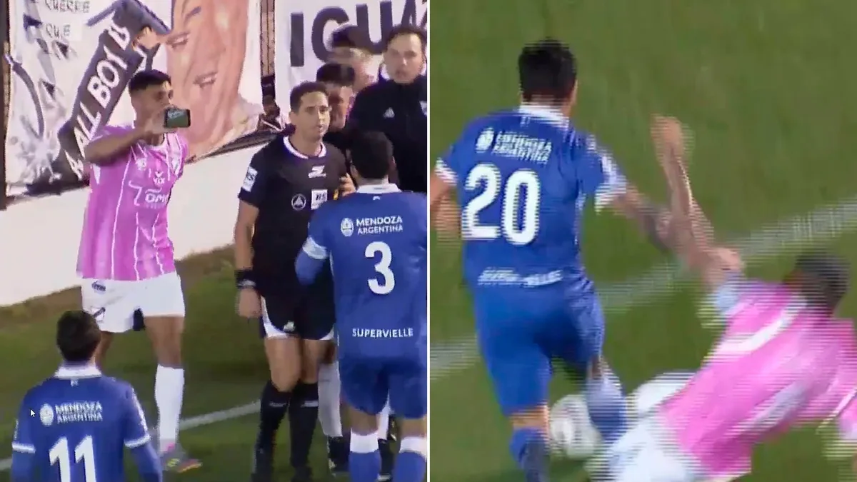 Cobró un penal inexistente, se lo mostraron en el teléfono y se rectificó: la insólita secuencia del “celuVAR” en el fútbol argentino