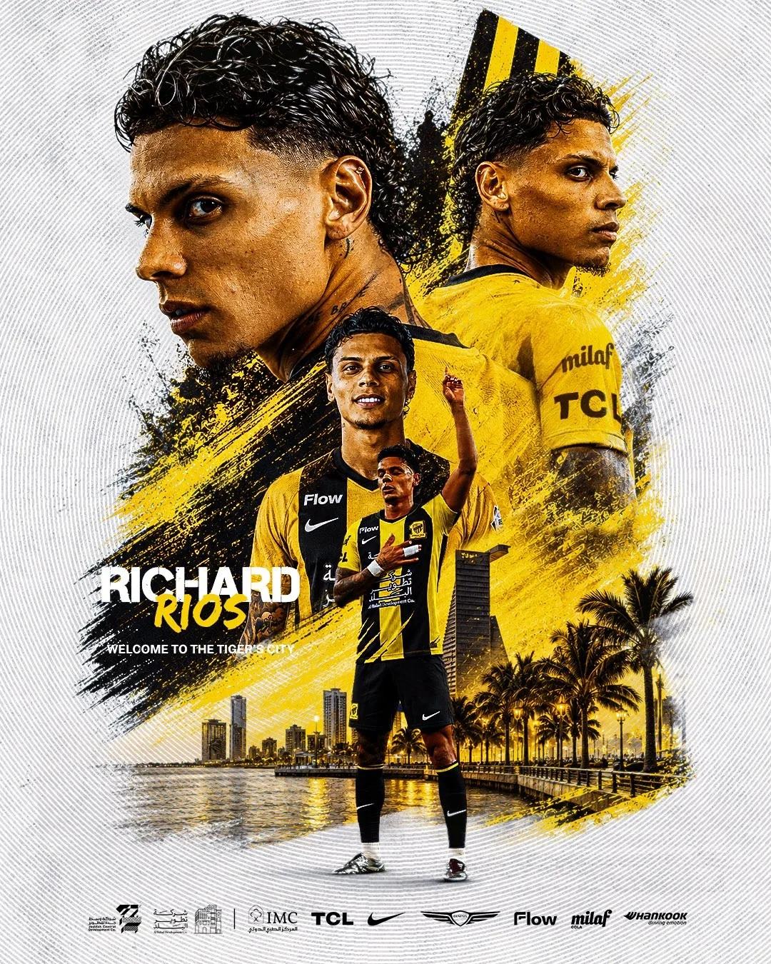 Al-Ittihad anuncia a contratação de Richard Ríos, ex-Palmeiras
