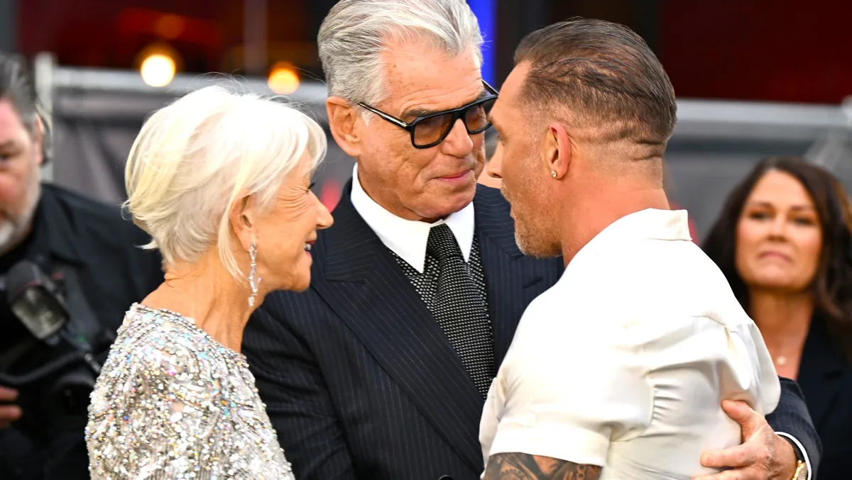 Pierce Brosnan Says Tom Hardy ‘MobLand’ Feud Was “Storm In A Teacup”
