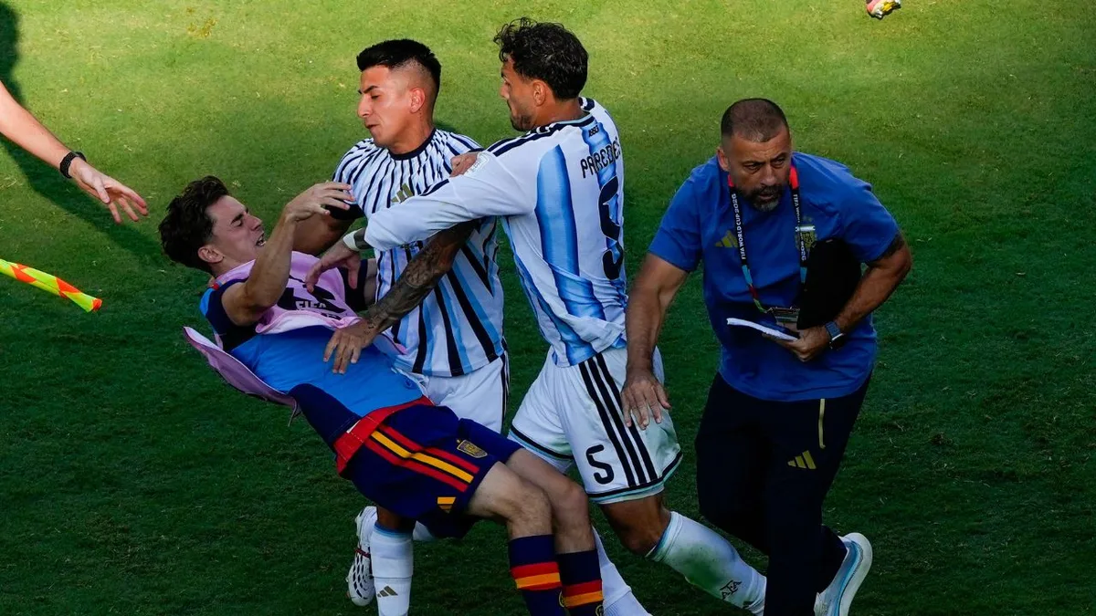 Argentina’s Paredes suspended 10 games, two others banned for World Cup final scuffle