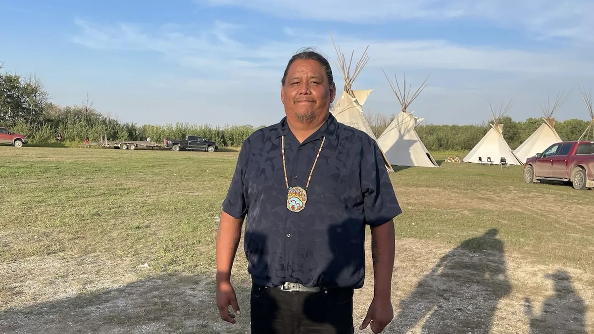 Kawacatoose First Nation celebrates return of teepee cover stolen over a century ago in emotional ceremony
