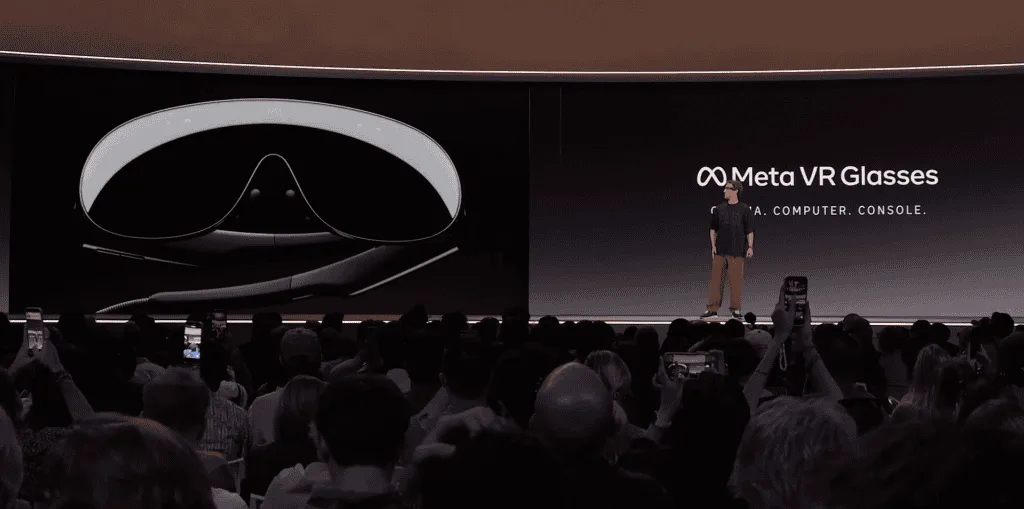 Meta apresenta óculos de realidade virtual com tela 5K e promete experiência IMAX em realidade virtual