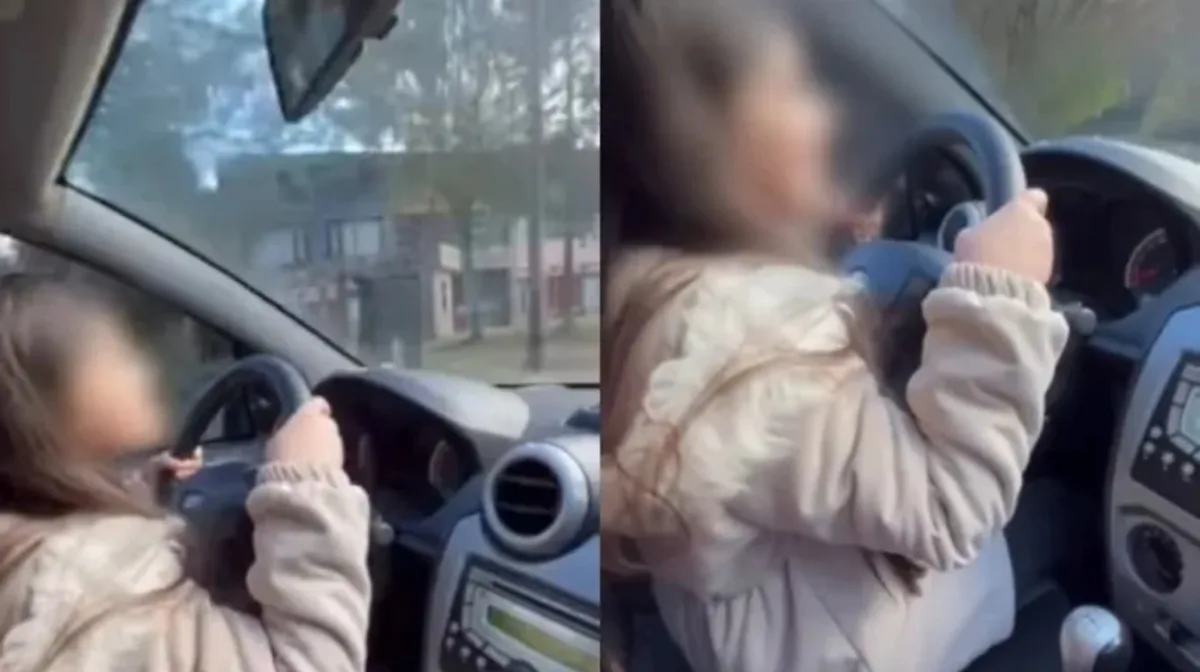 Identificaron al hombre que filmó a su hija de 9 años manejando un auto en Chubut: le suspendieron la licencia