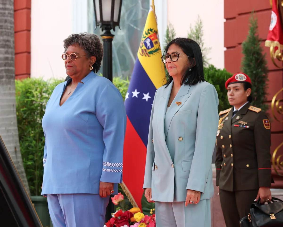 Delcy Rodríguez firmó un nuevo acuerdo con Barbados mientras pierde alianzas en la región