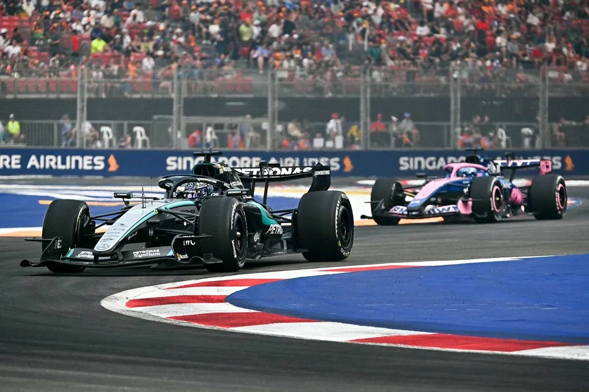 F1: Russell é o mais rápido no único TL de Singapura; Bortoleto é 16º