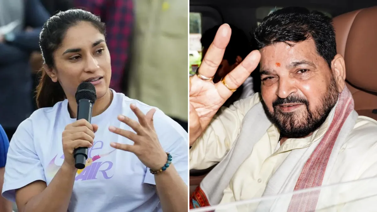 ‘He is a goon and a criminal’: Vinesh Phogat’s sharp attack on Brij Bhushan Singh