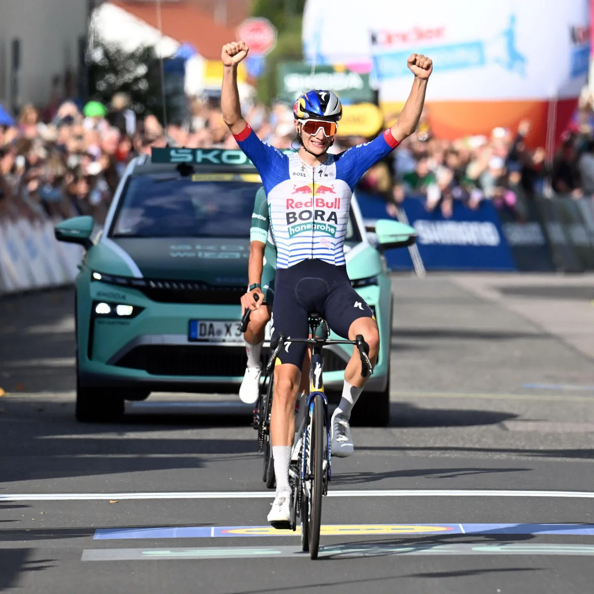 Radsport - Giulio Pellizzari siegt auf der dritten Etappe der Deutschland Tour