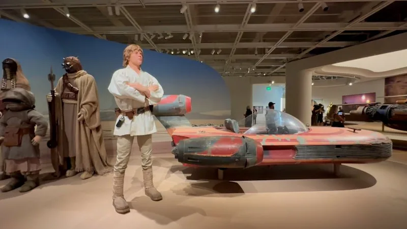 George Lucas makes a surprise appearance at his new Lucas Museum