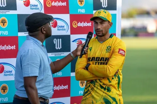 Eyes on the prize: Bjorn Fortuin wants fielding tightened as Proteas hunt T20 tri-series glory