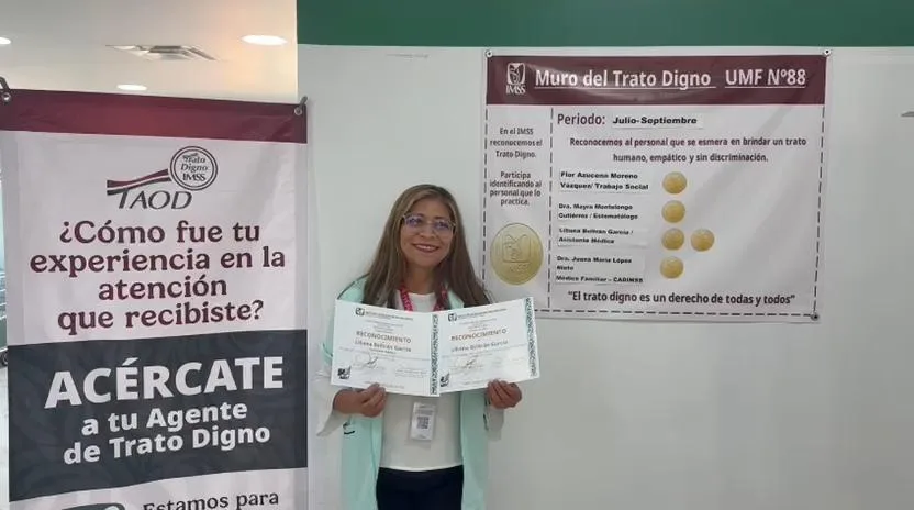 De niña soñaba con ser asistente médica; 25 años después, Lili atiende a pacientes del IMSS en Ramos Arizpe