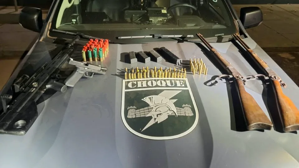 Preso com arsenal de R$ 30 mil diz que armas foram abandonadas por caçadores