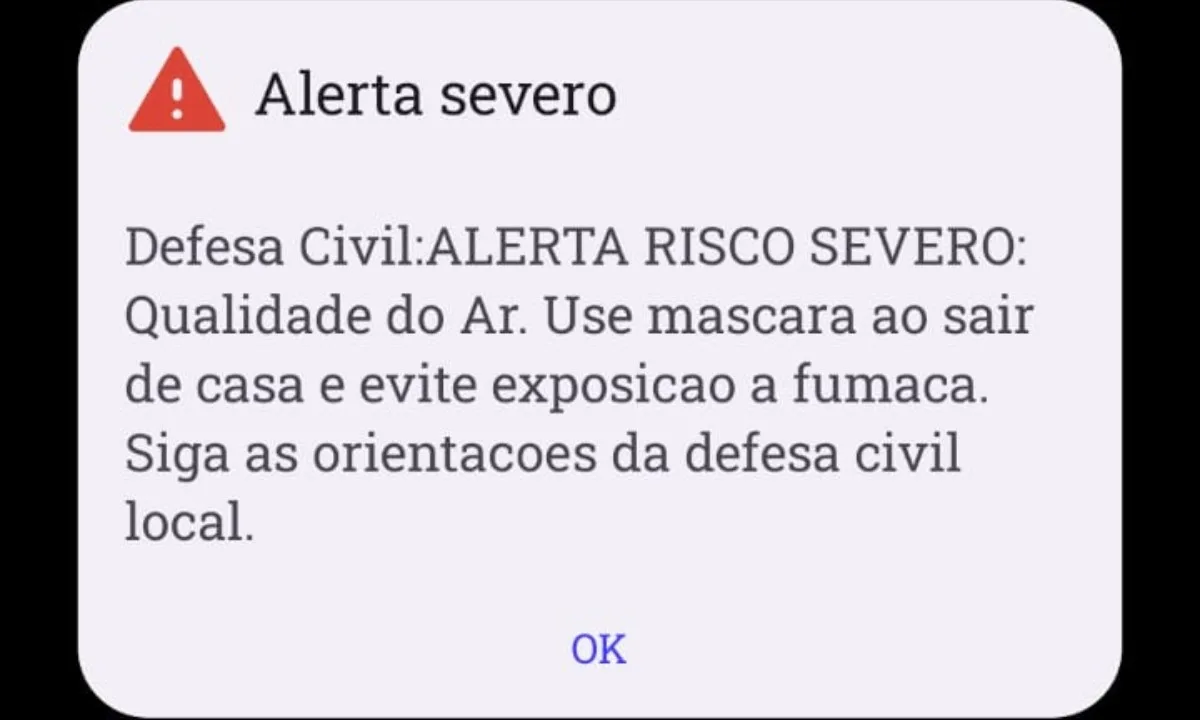 Fumaça densa volta a encobrir Manaus, que registra pior qualidade do ar do Brasil; Defesa Civil emite alerta severo
