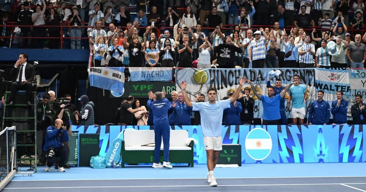 Francisco Cerúndolo cerró la serie de Copa Davis en el Ruca Che: «Fue un placer, no puedo pedir nada más»