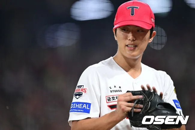 [사진]5회 1실점으로 막아낸 KIA 이의리