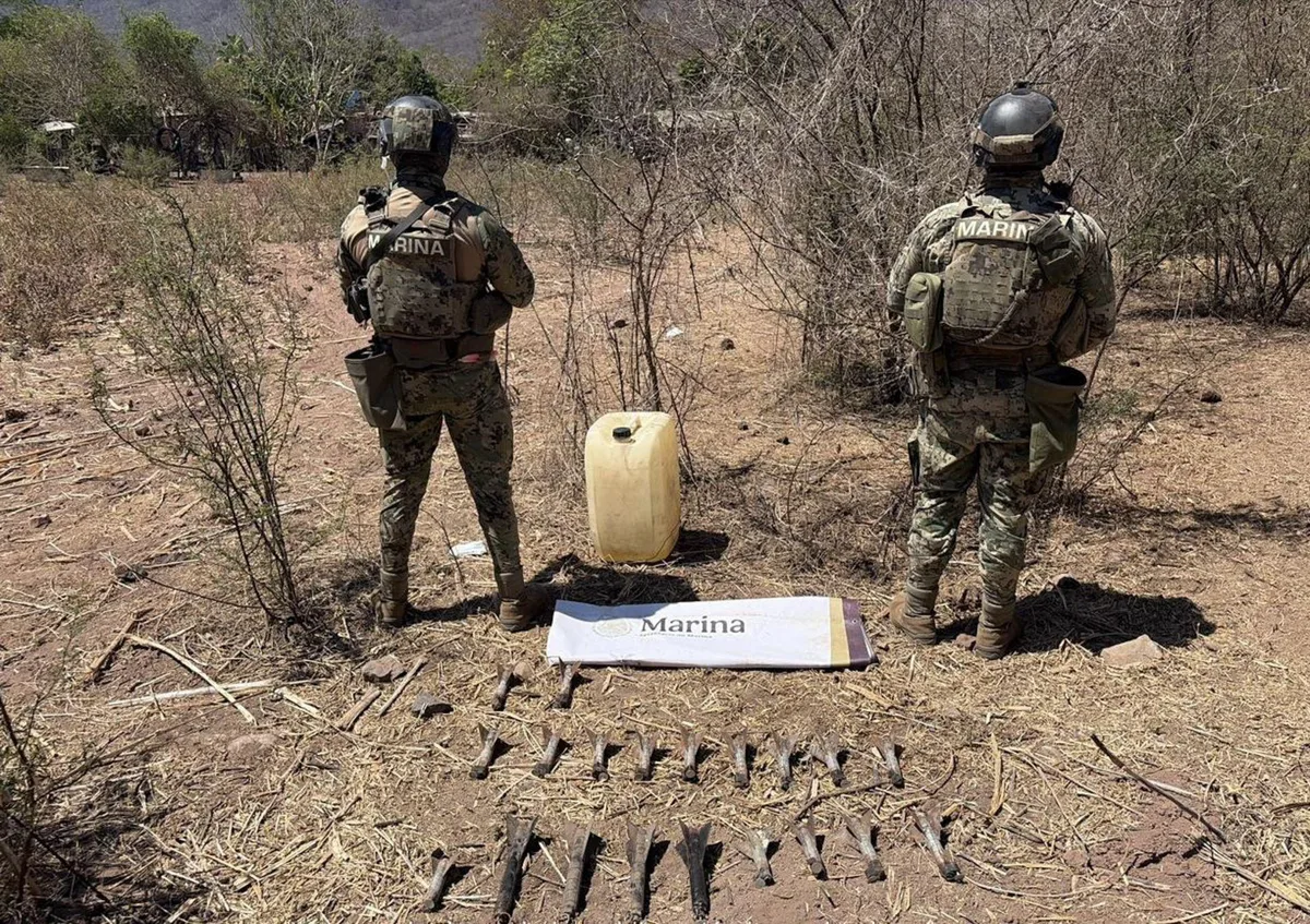 Incautan a crimen organizado 221% más explosivos en 2026