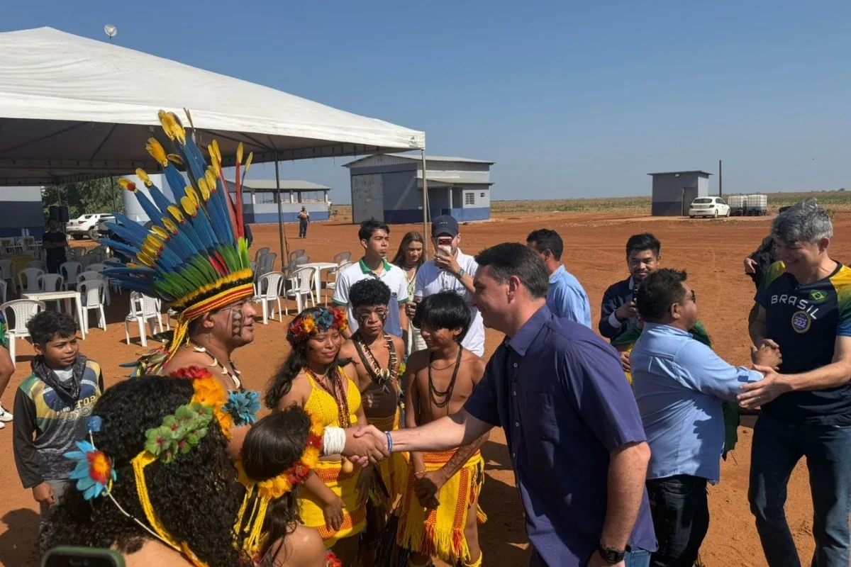 Em MT, Flávio defende mais “autonomia” para produção em terras indígenas