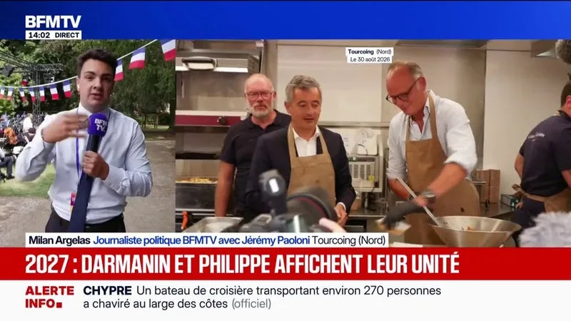 Édouard Philippe et Gérald Darmanin affichent leur unité à Tourcoing