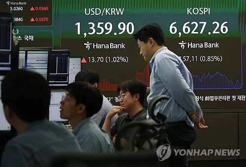 원/달러 환율 1,360원 터치…유가·美국채금리 상승에 12.1원↑