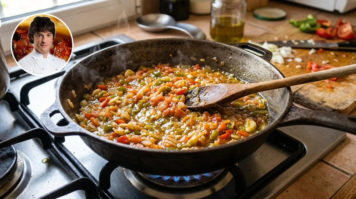 Jordi Cruz, chef: “El sofrito perfecto no es una cebolla y 2 tomates, es 1 kg de tomates, 400 g de cebolla, ajos y bicarbonato”