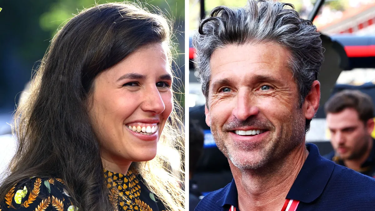 Teresa Urquijo posa con Patrick Dempsey en la Fórmula 1 de Madrid y la reacción de Martínez-Almeida es antológica: "No puedo competir..."