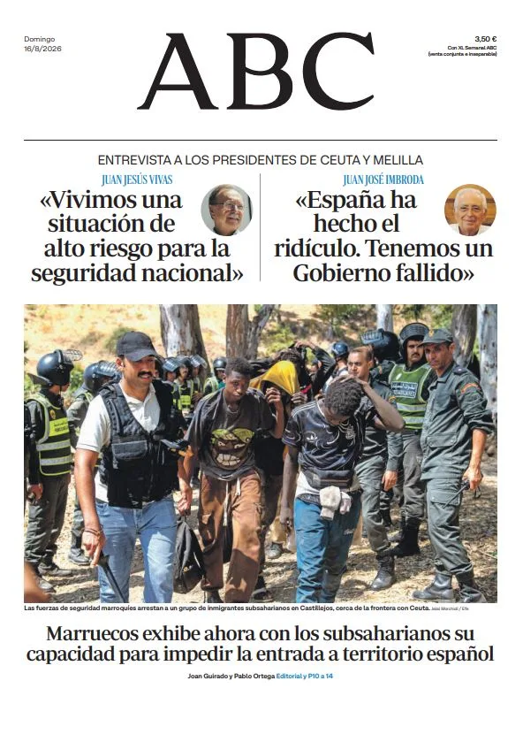 Portadas de la prensa internacional de este domingo 16 de agosto de 2026